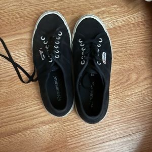 Superga black shoes
